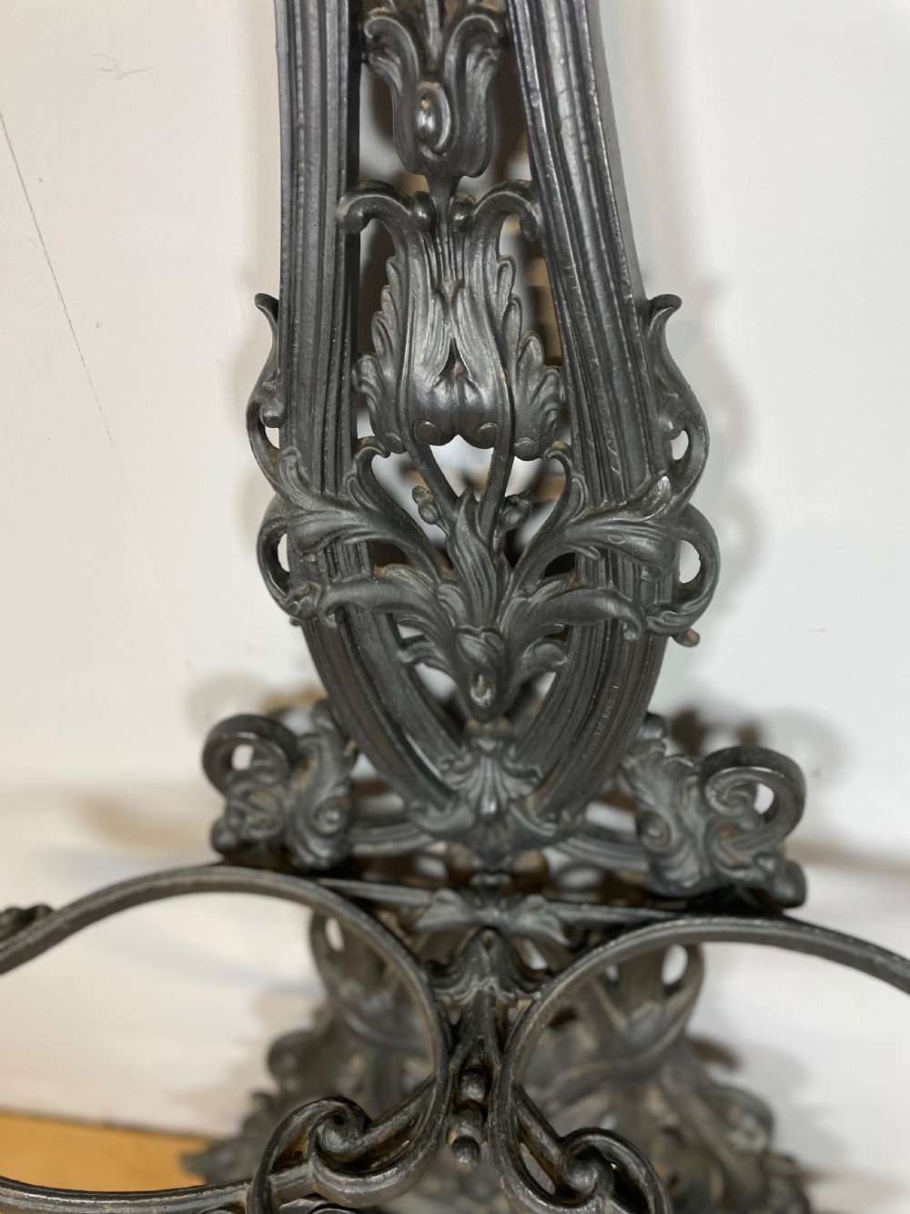 Nineteenth century Coalbrookdale style cast iron hall stand  View XIII