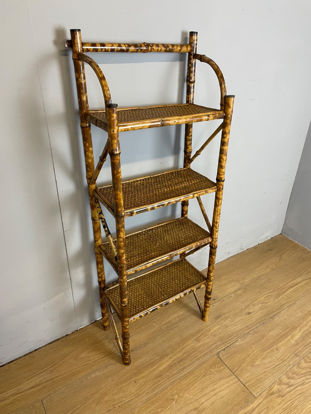 Late nineteenth century bamboo shelves 