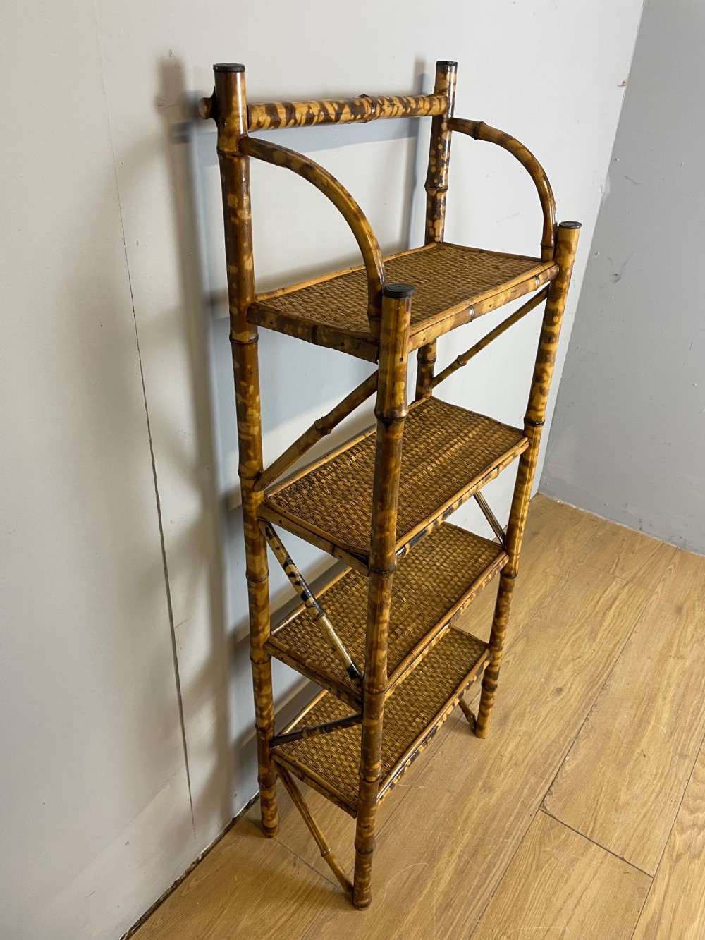 Late nineteenth century bamboo shelves  View II