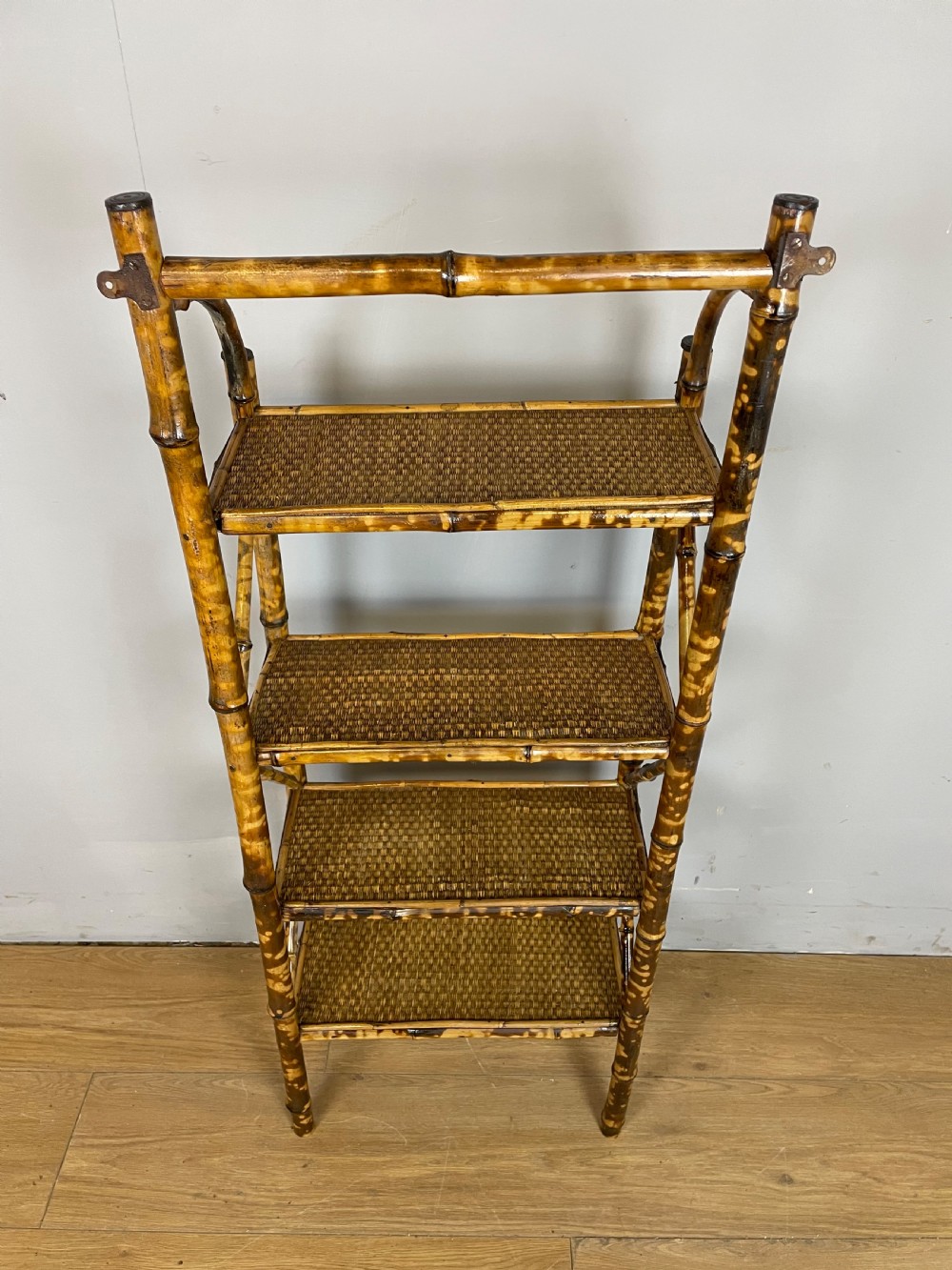 Late nineteenth century bamboo shelves  View IX