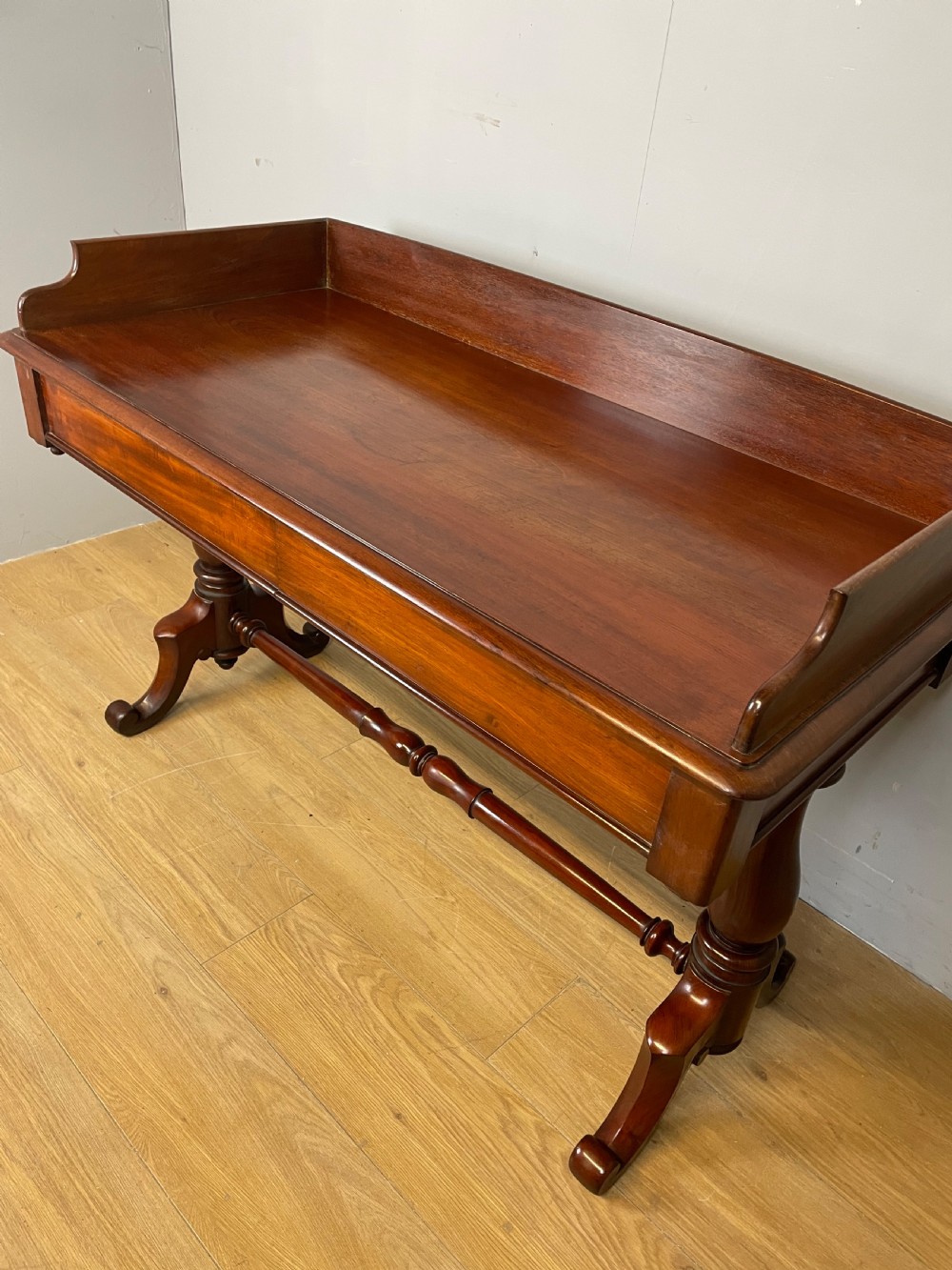 C19TH mahogany two drawer writing table View VI