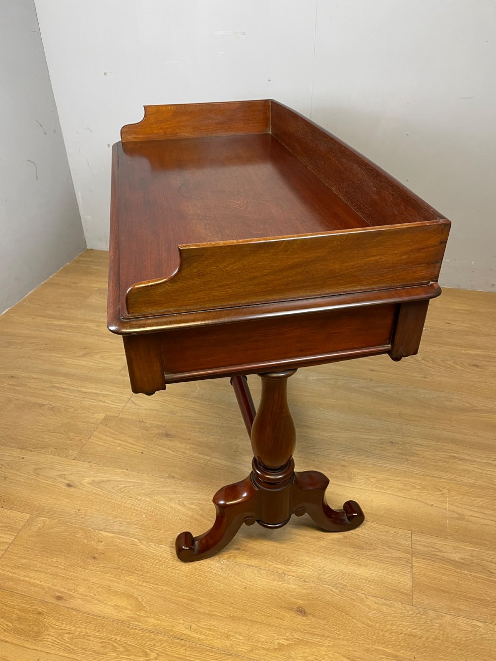 C19TH mahogany two drawer writing table View VII