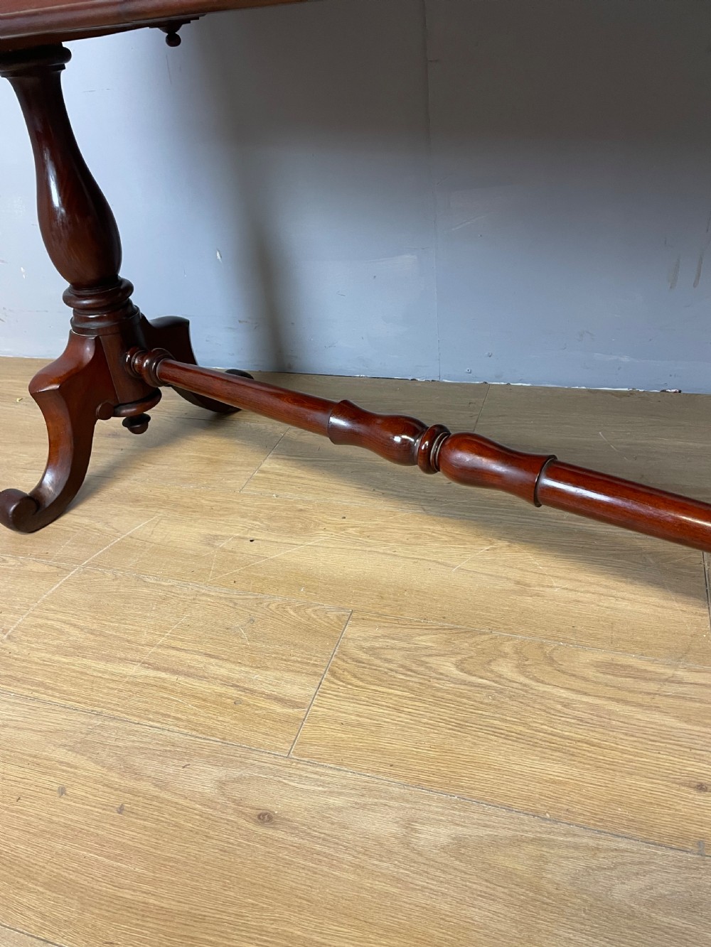 C19TH mahogany two drawer writing table View IX