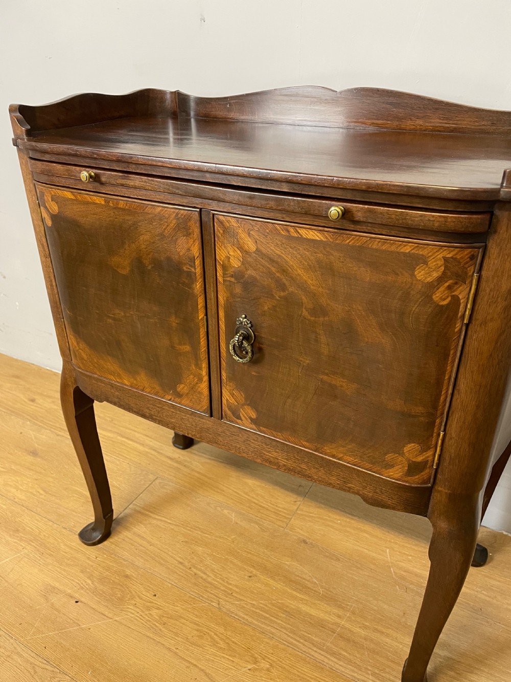 Mahogany bedside cupboard by Whytock and Reid Edinburgh  View III
