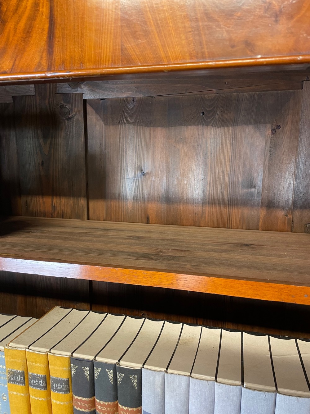 C19TH flame mahogany freestanding bookshelves View X