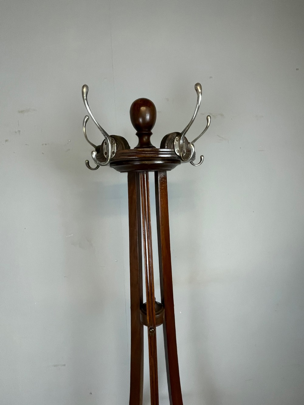 Edwardian hat and coat stand with revolving top section  View III