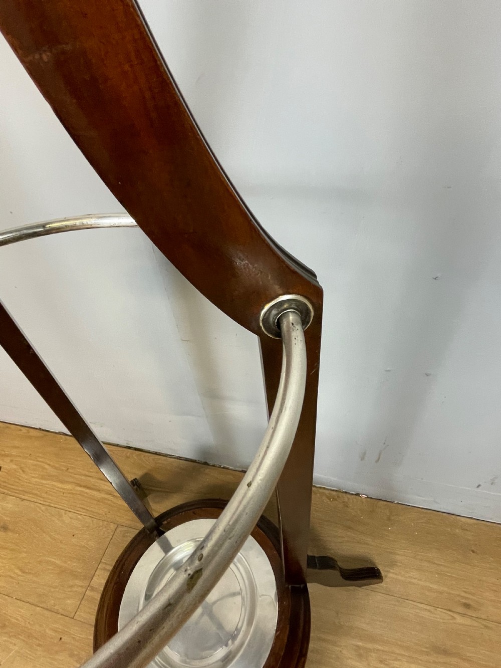 Edwardian hat and coat stand with revolving top section  View XII