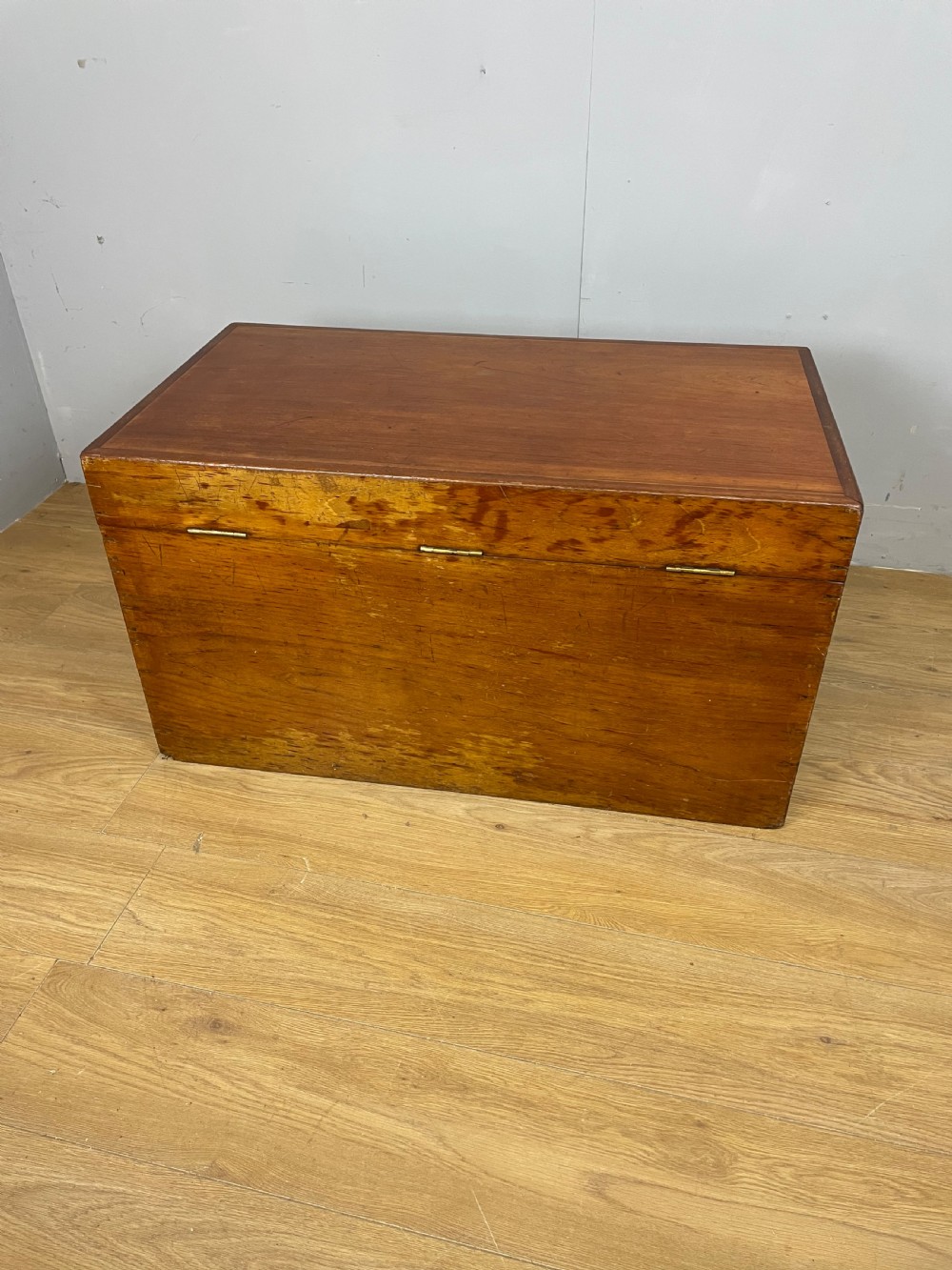 C19TH teak military style chest  View IX