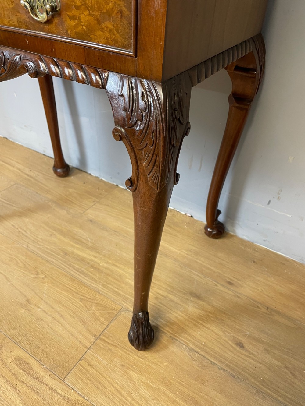 Burr walnut drinks cabinet circa 1930 View V
