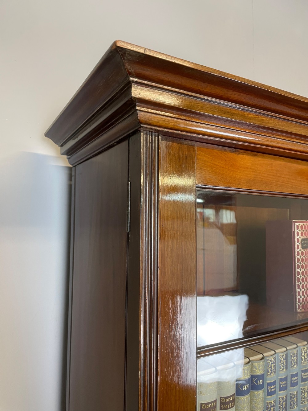 Country House mahogany hall robe circa 1890 with provenance  View VII