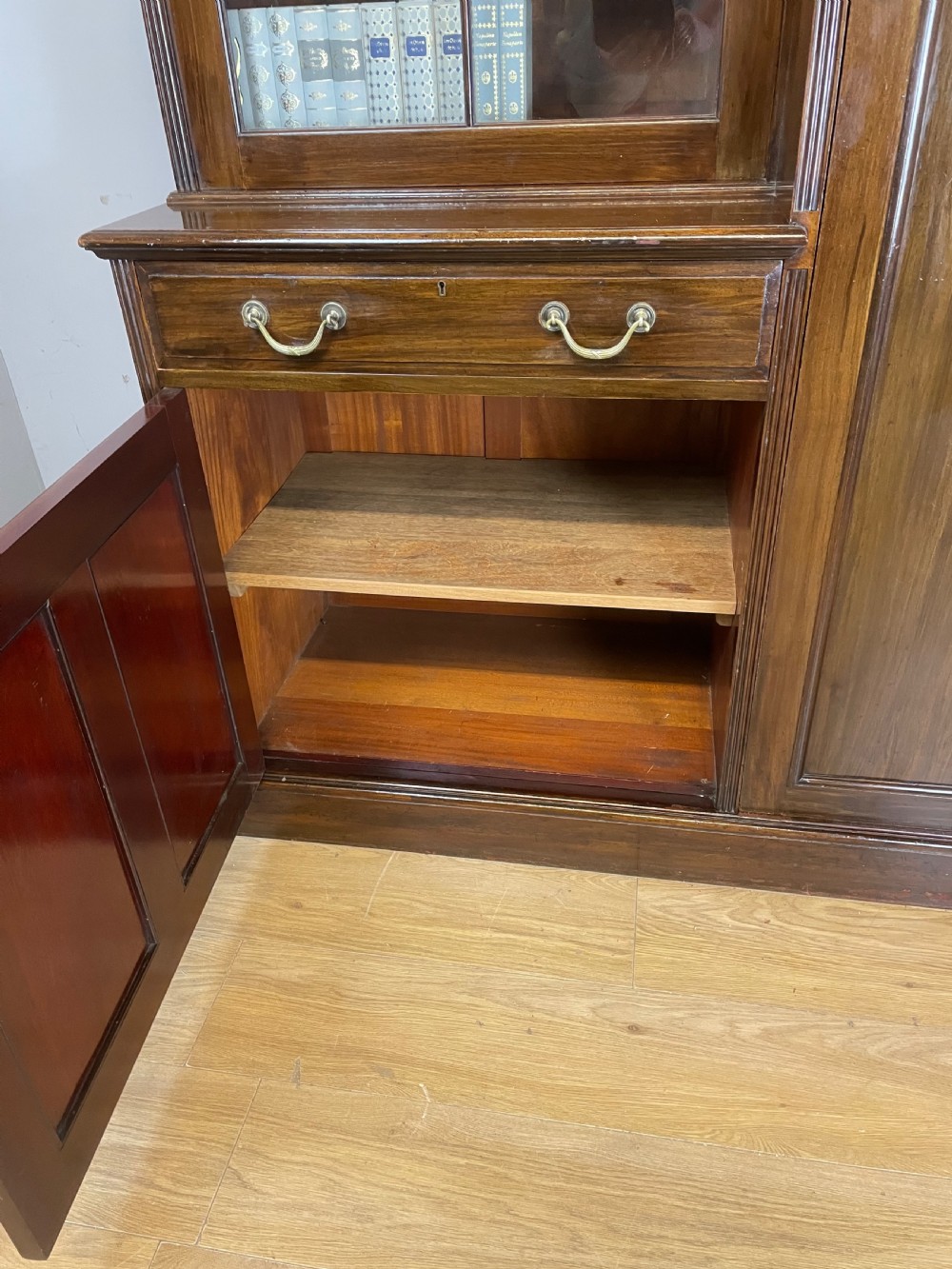 Country House mahogany hall robe circa 1890 with provenance  View X