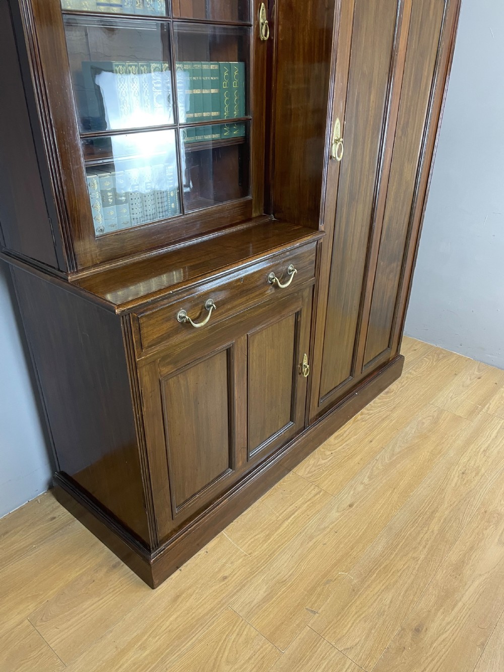 Country House mahogany hall robe circa 1890 with provenance  View XII