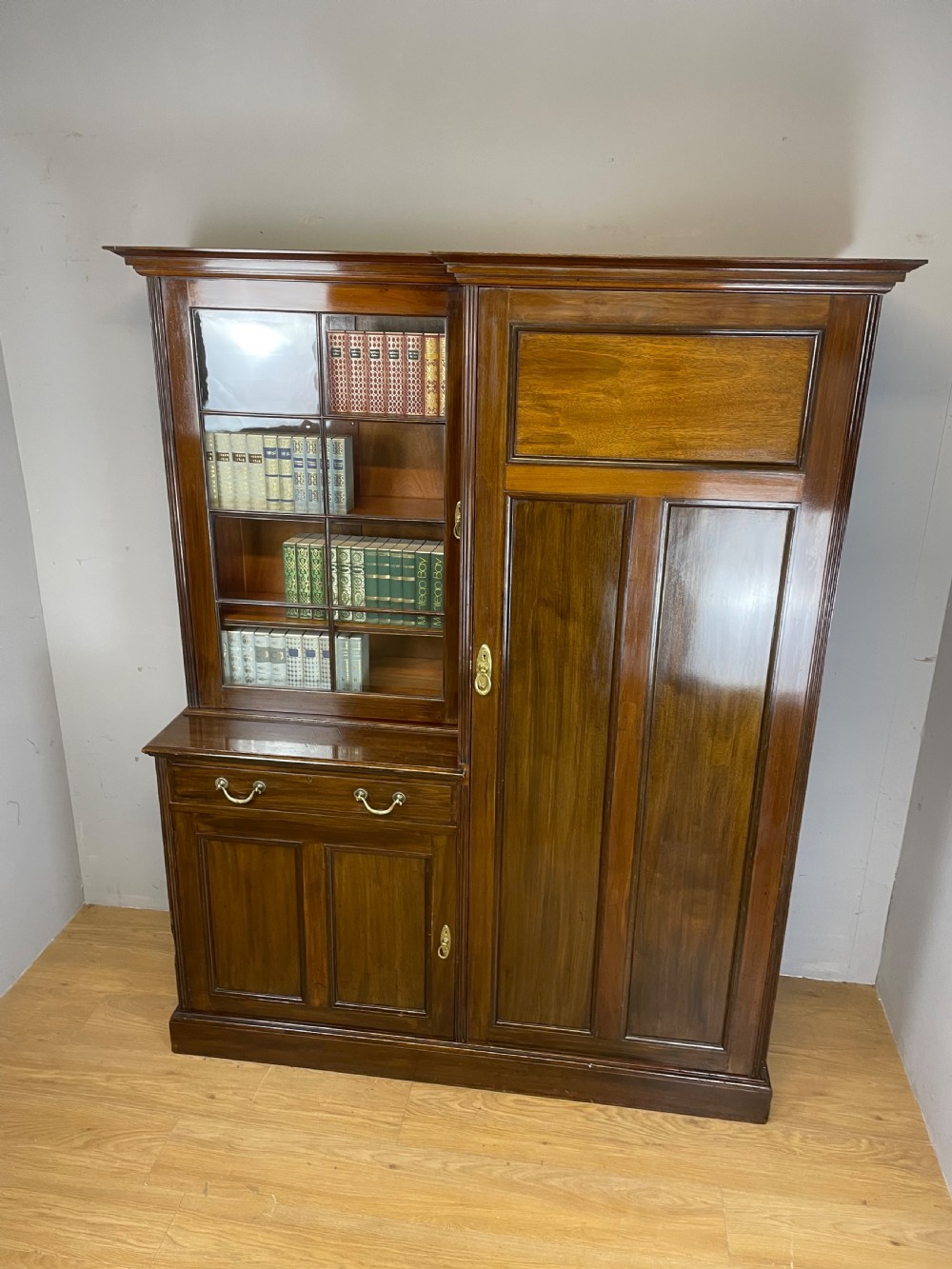Country House mahogany hall robe circa 1890 with provenance  View XIII