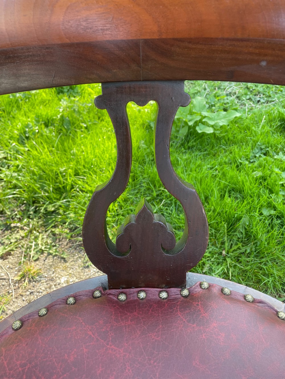 C19TH mahogany desk chair  View IX