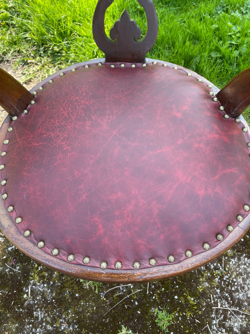 C19TH mahogany desk chair  View XI