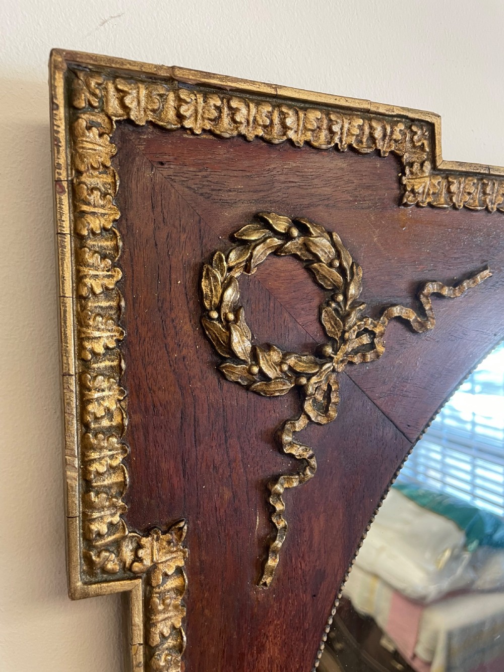 C19TH walnut and gilt wall mirror  View VII