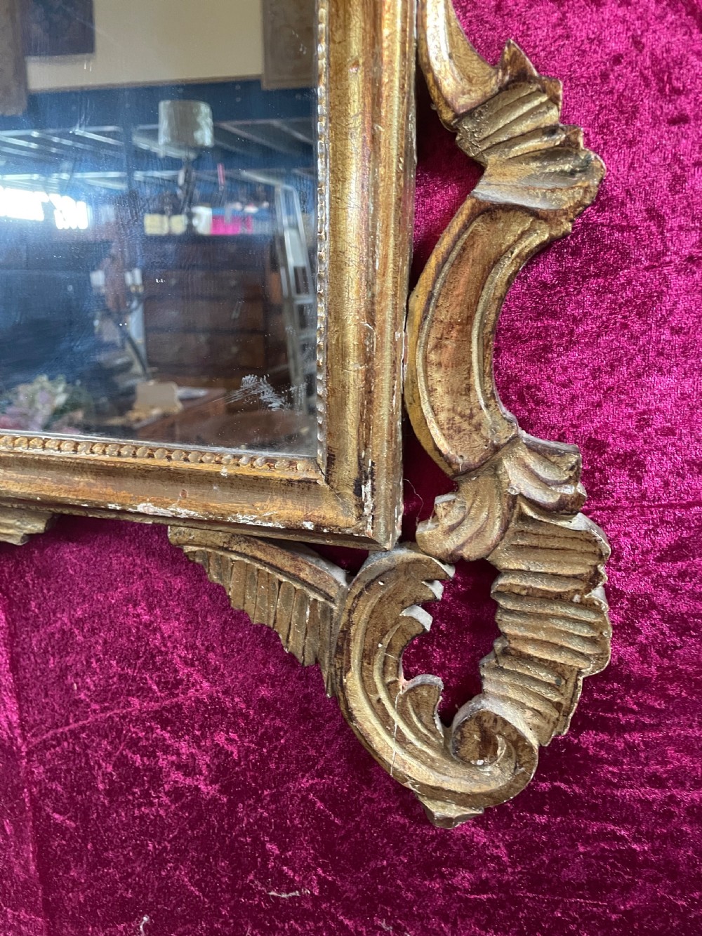 C19TH carved gilt-wood pier mirror View III