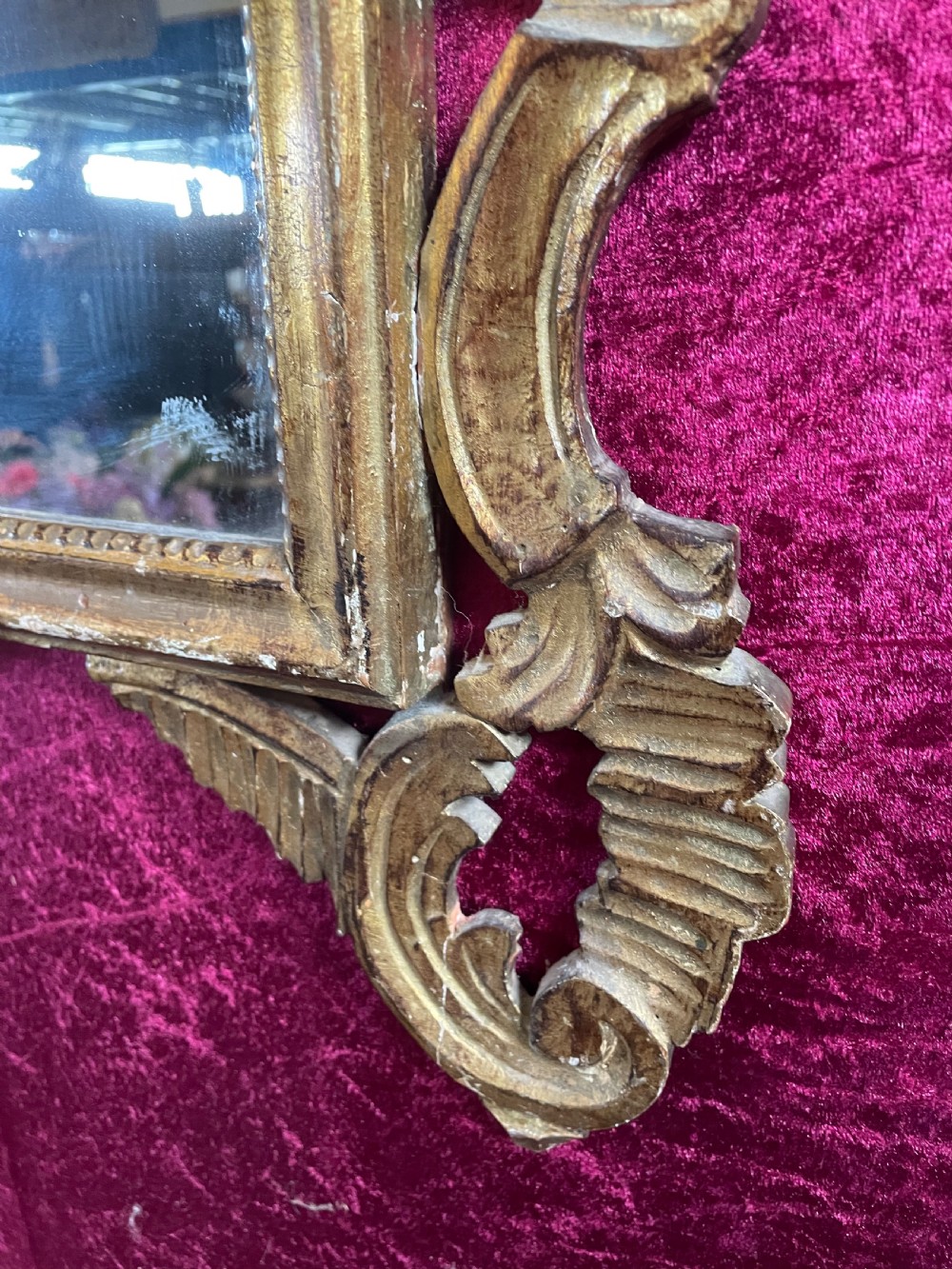 C19TH carved gilt-wood pier mirror View IX