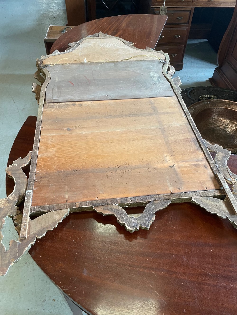 C19TH carved gilt-wood pier mirror View XI