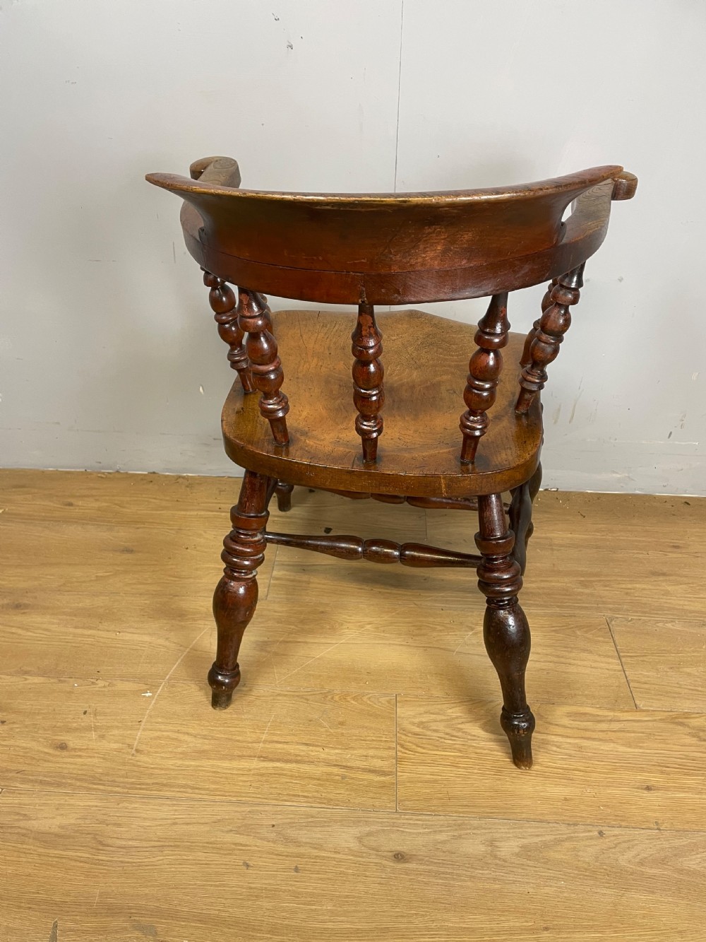C19TH ash and elm smokers bow armchair  View VII