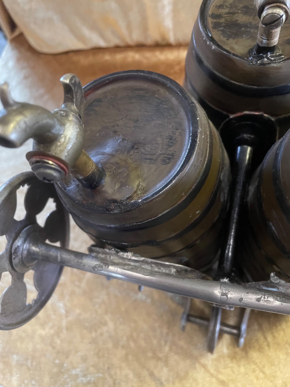 C19TH spirit wagon decanter  View X
