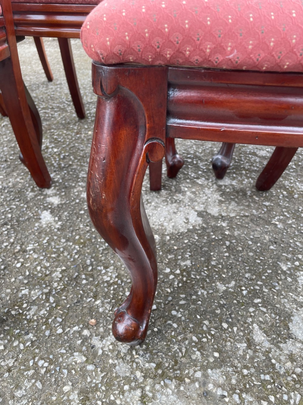 C19TH Set of 12 mahogany spear point balloon back dining chairs  View XIV