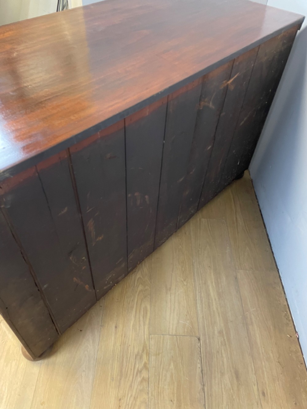  C19TH  mahogany eight drawer Wellington library chest with provenance View IX