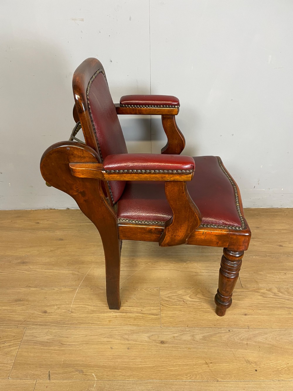 C19TH Barbers chair  by Claughton Leeds  View IV