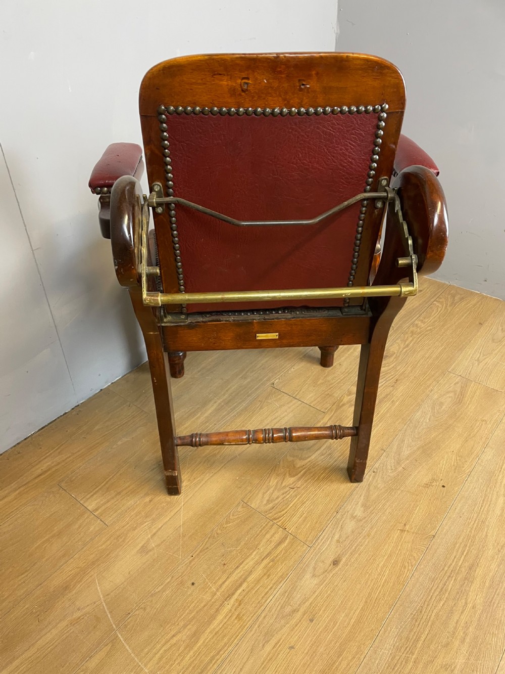 C19TH Barbers chair  by Claughton Leeds  View VI