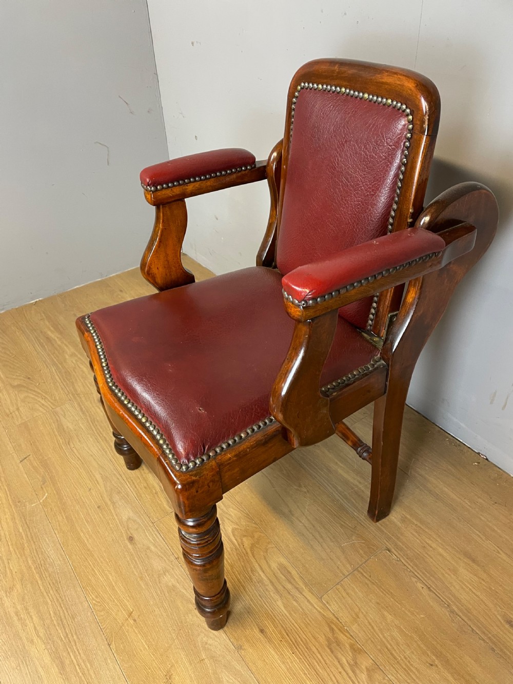 C19TH Barbers chair  by Claughton Leeds  View X