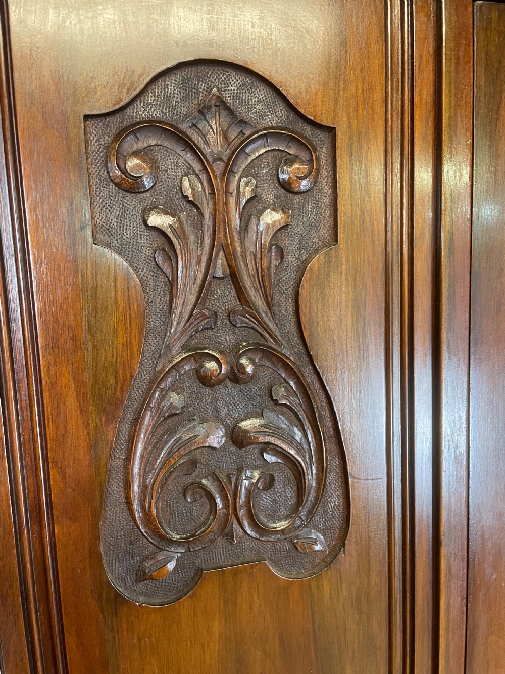 Arts and crafts walnut wardrobe Provenance Otterbeck Hall View VIII