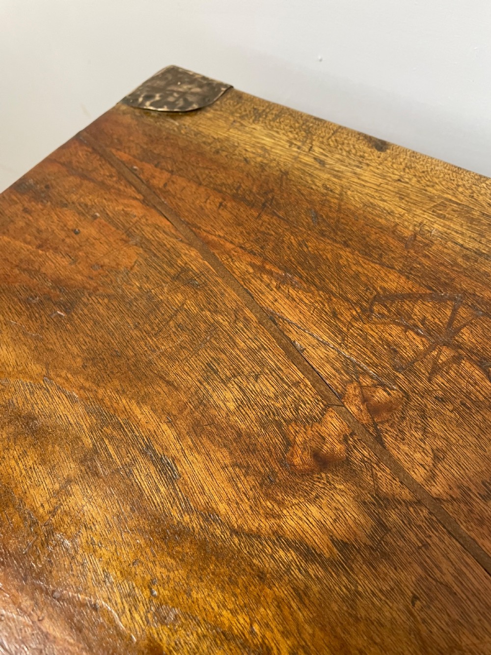 C19TH military camphor wood chest (brass mounts) View III