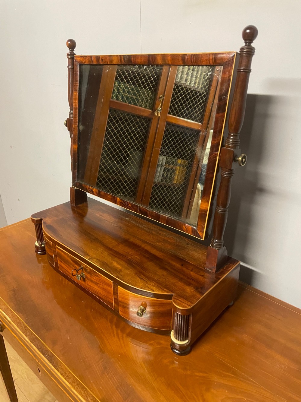Georgian mahogany dressing mirror  View IX