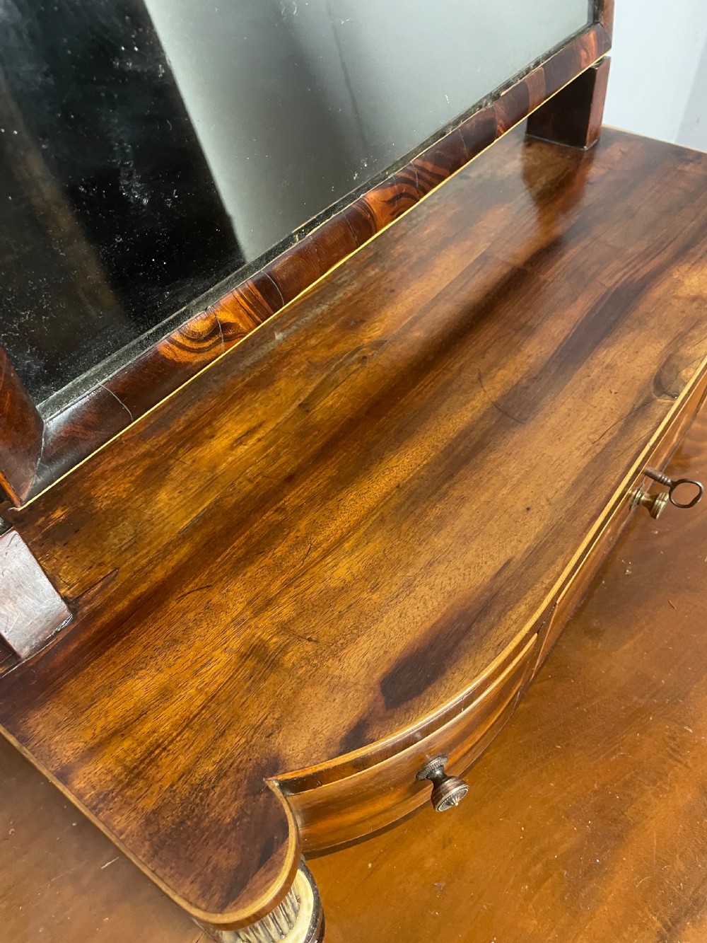 Georgian mahogany dressing mirror  View XII