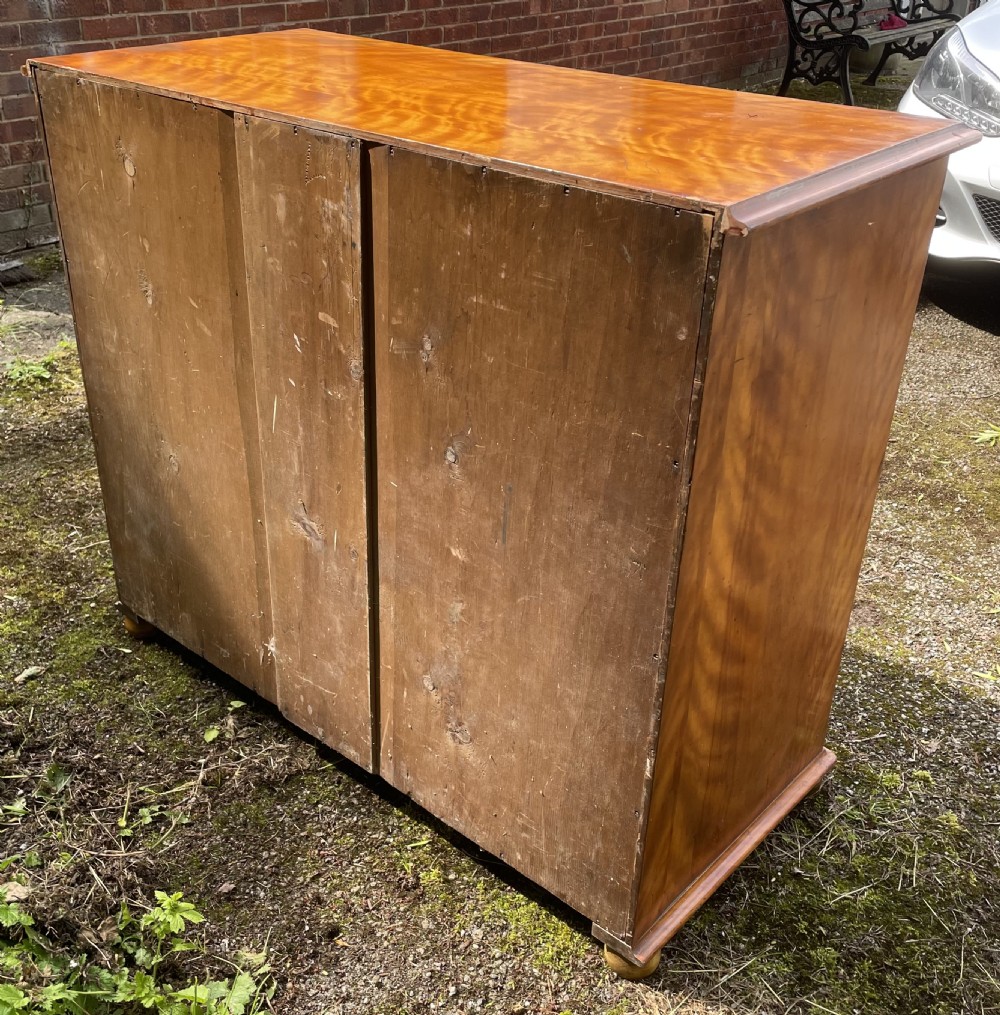 C19TH satin birch chest of drawers  View VI