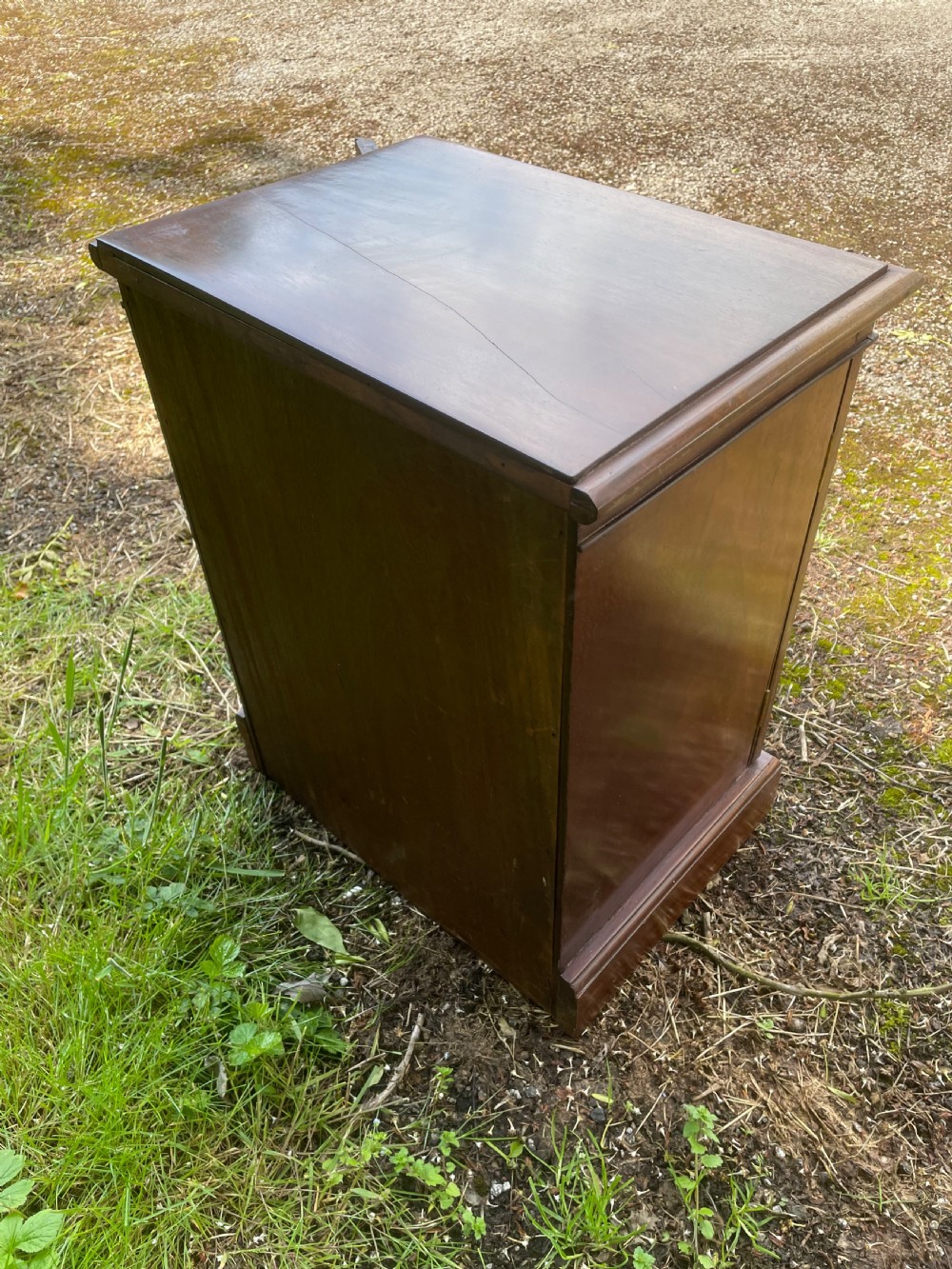 Edwardian solid mahogany collectors cabinet  View VI