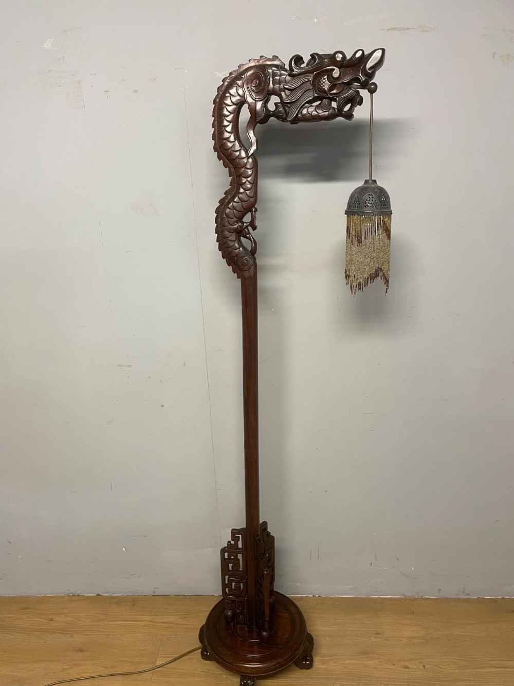 Chinese carved rosewood dragon light Great quality  View IX