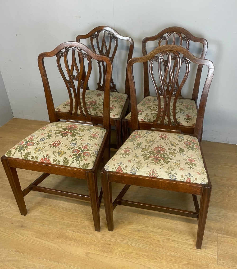 Set of 4 Georgian mahogany dining chairs circa 1780