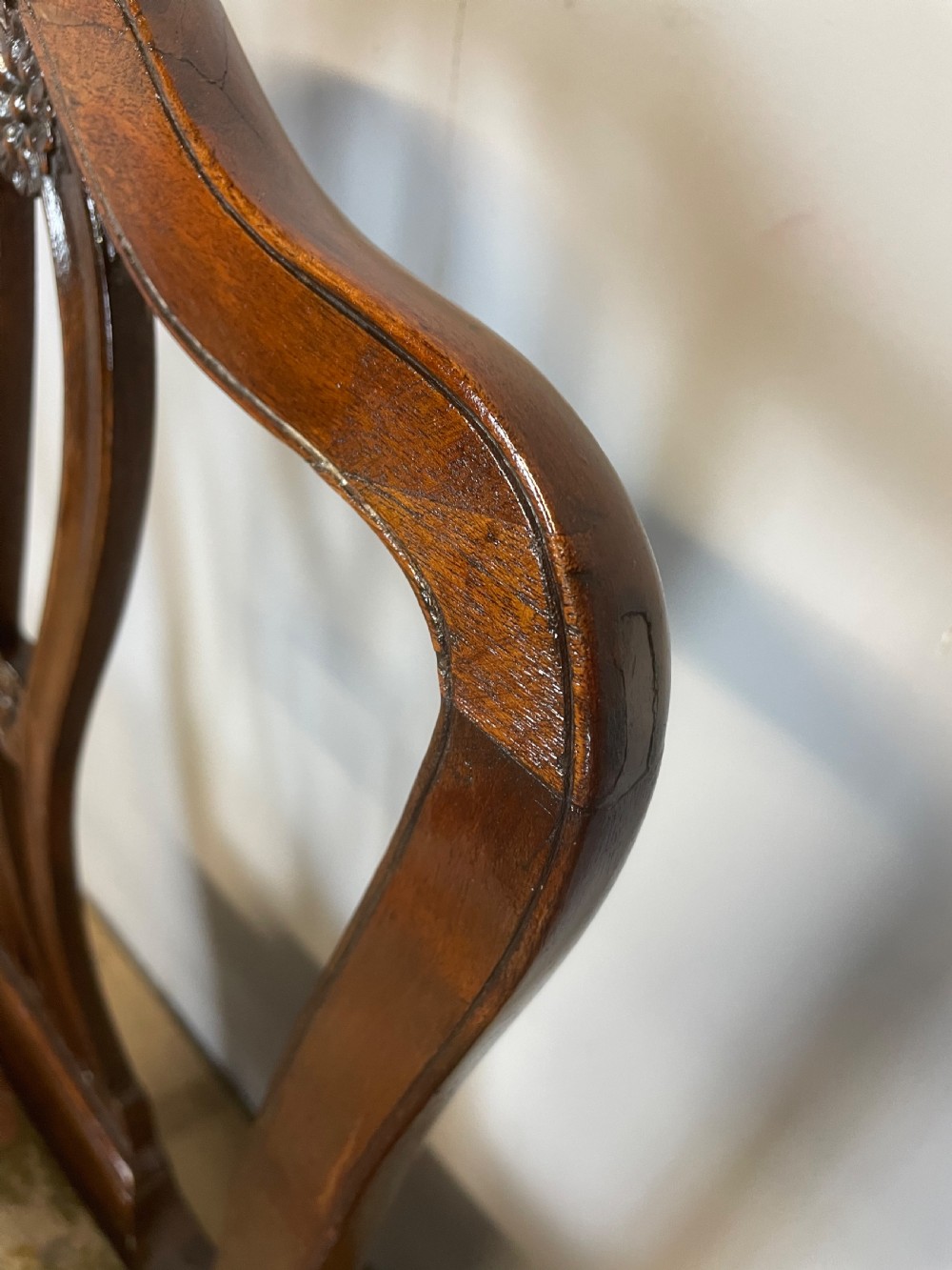 Set of 4 Georgian mahogany dining chairs circa 1780 View XIII