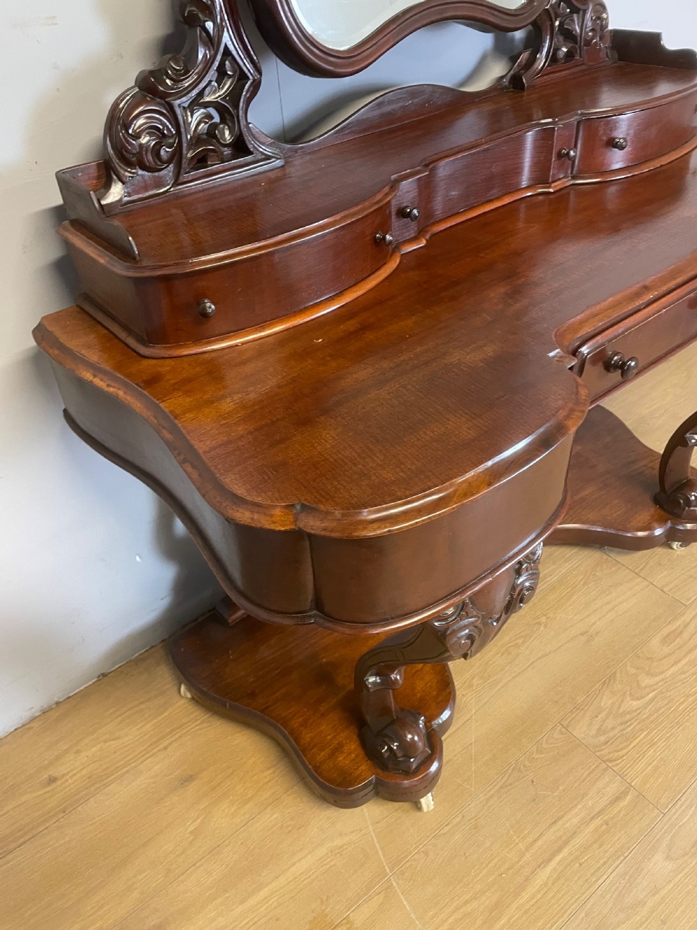 Victorian mahogany Duchesse dressing table  View V