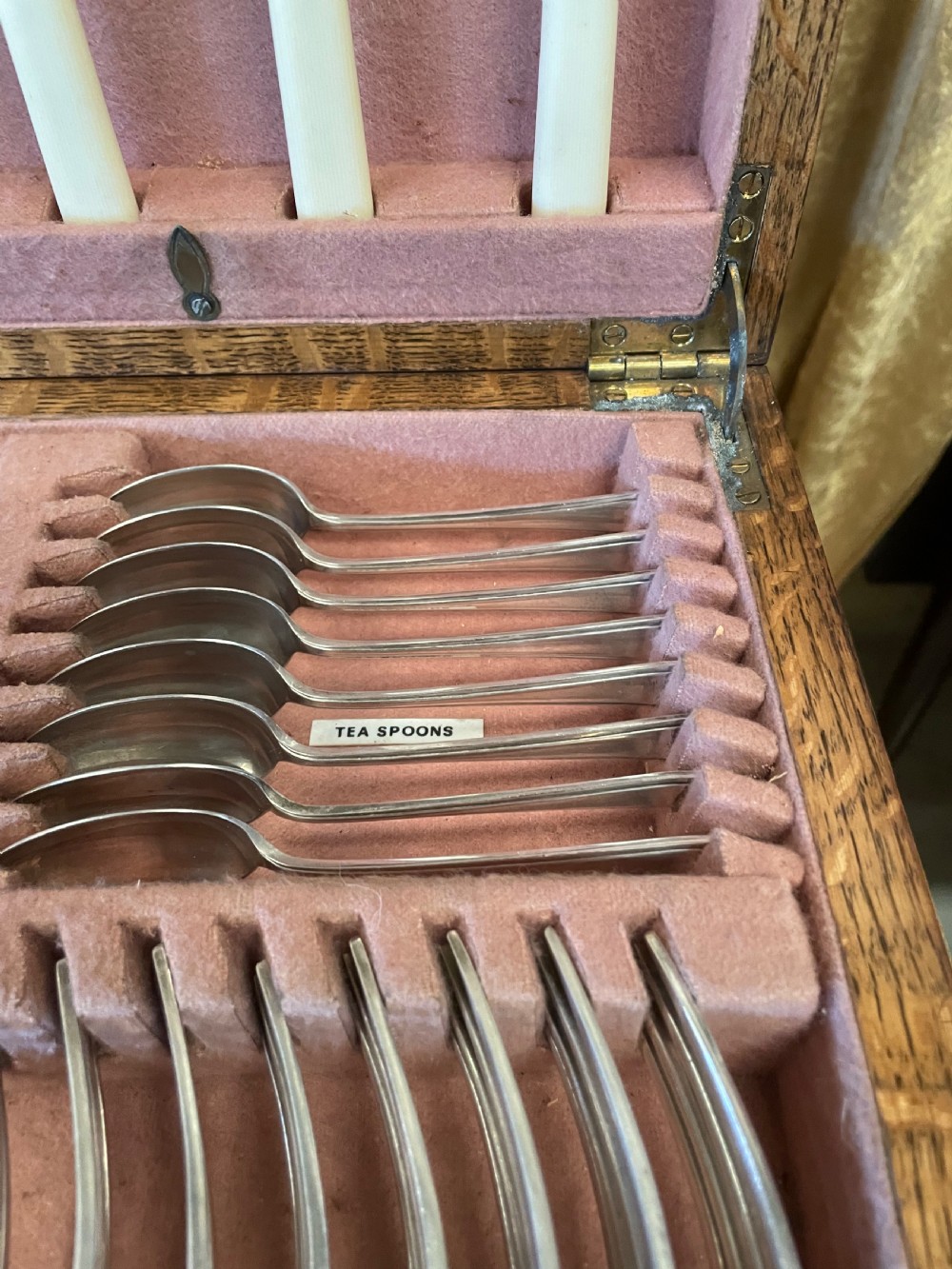 Art Deco eight setting canteen of cutlery by Alexander Clark  View VI