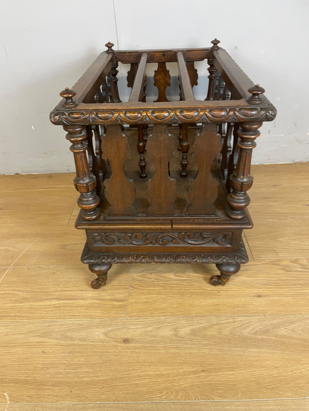 C19TH carved oak Canterbury  View VI