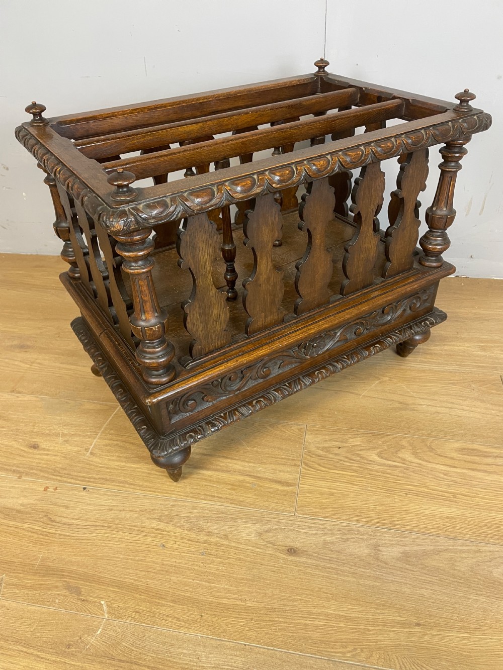 C19TH carved oak Canterbury  View VII