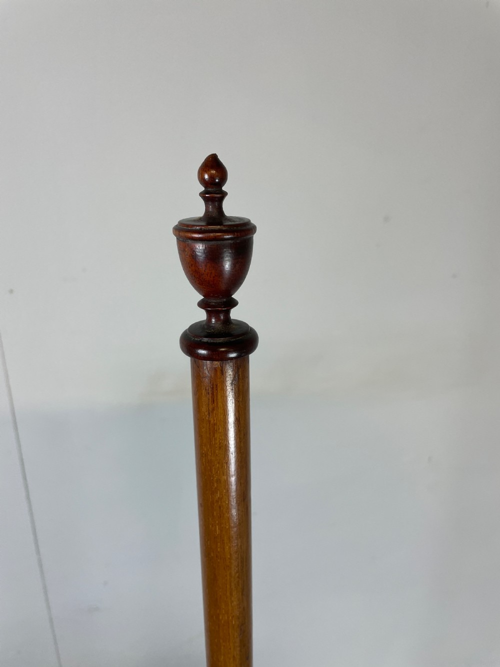 Late C19TH mahogany music stand on a tripod base  View X