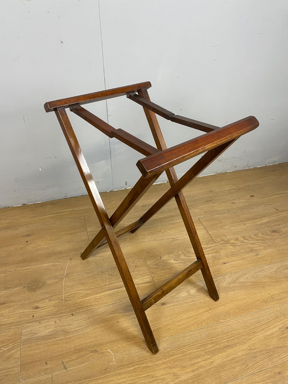 C19TH mahogany butlers tray on stand  View VIII