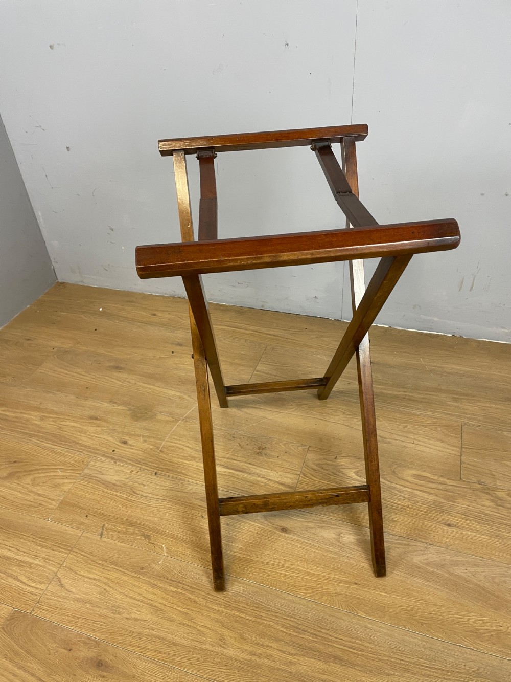 C19TH mahogany butlers tray on stand  View IX
