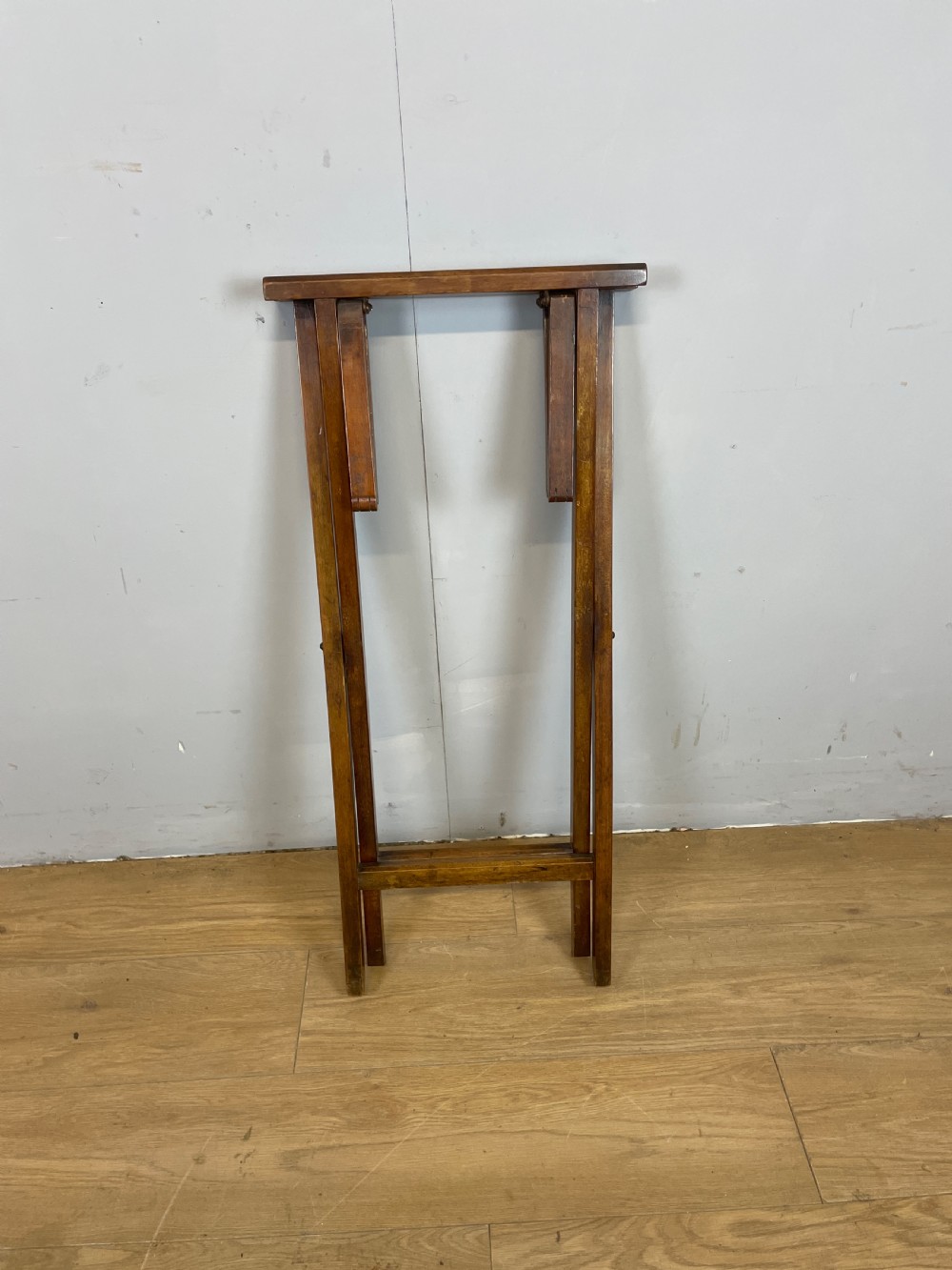 C19TH mahogany butlers tray on stand  View X