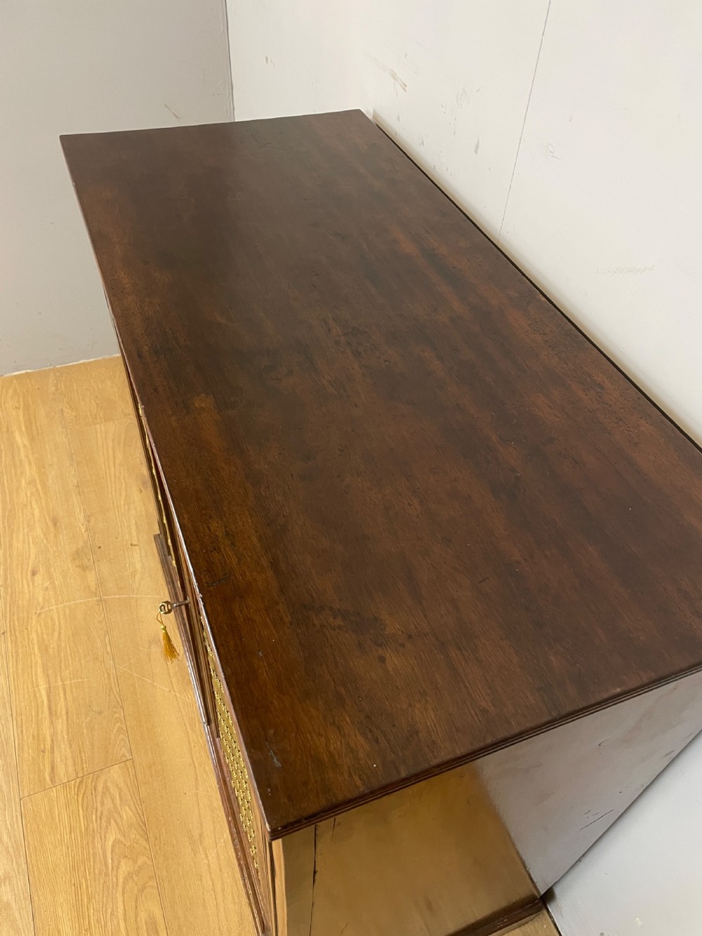 Late Regency mahogany two door side cabinet  View III