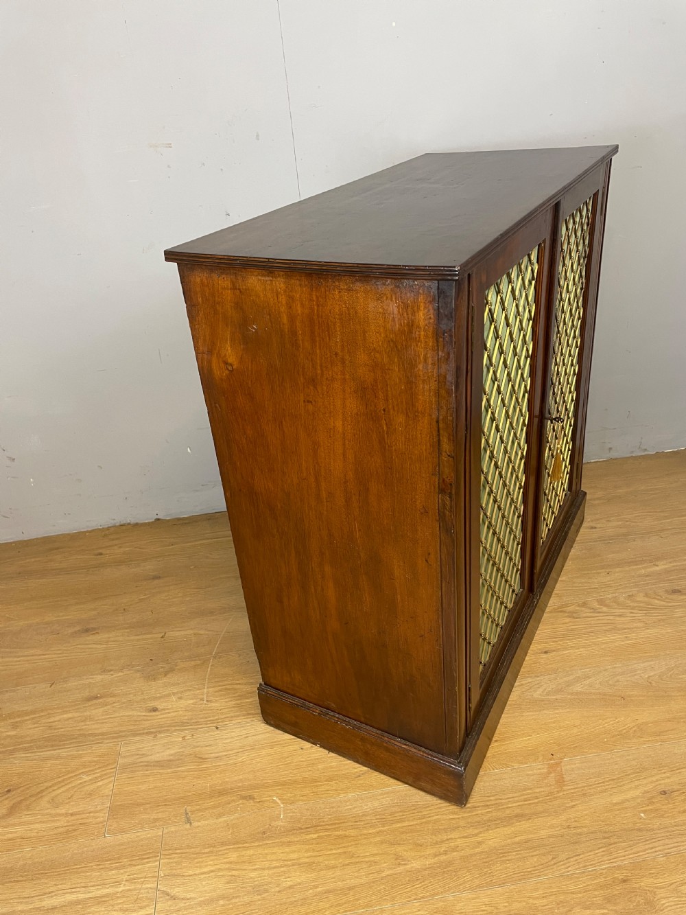 Late Regency mahogany two door side cabinet  View VIII