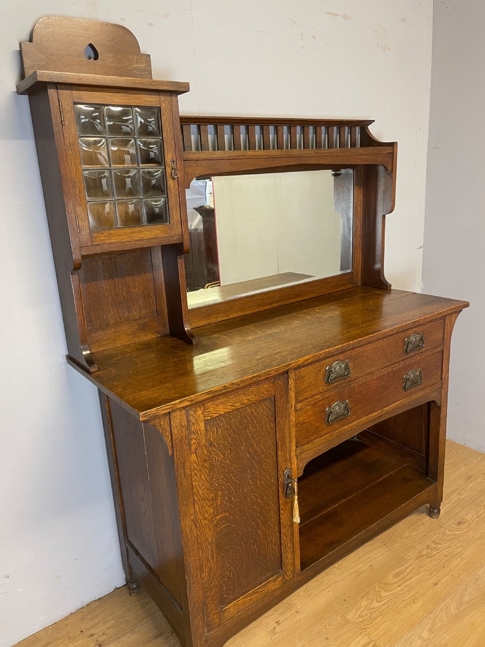 Oak Arts and crafts sideboard in the style of Liberty View VII